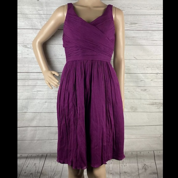 J. Crew Silk Dress 💜 Size 2 - Picture 1 of 12